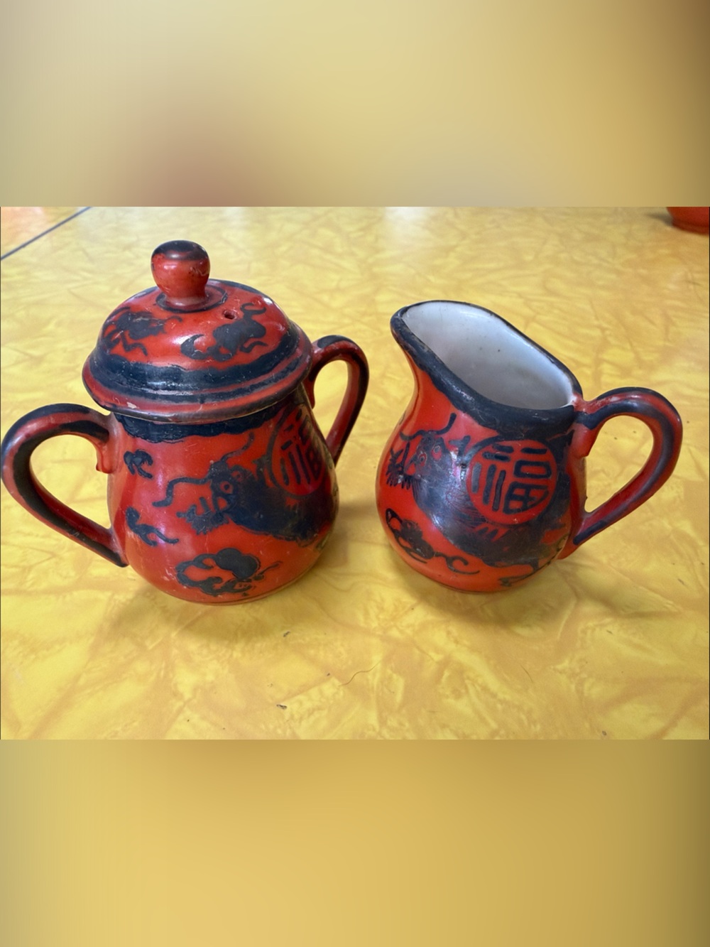 Antique Kutani Eiraku Porcelain